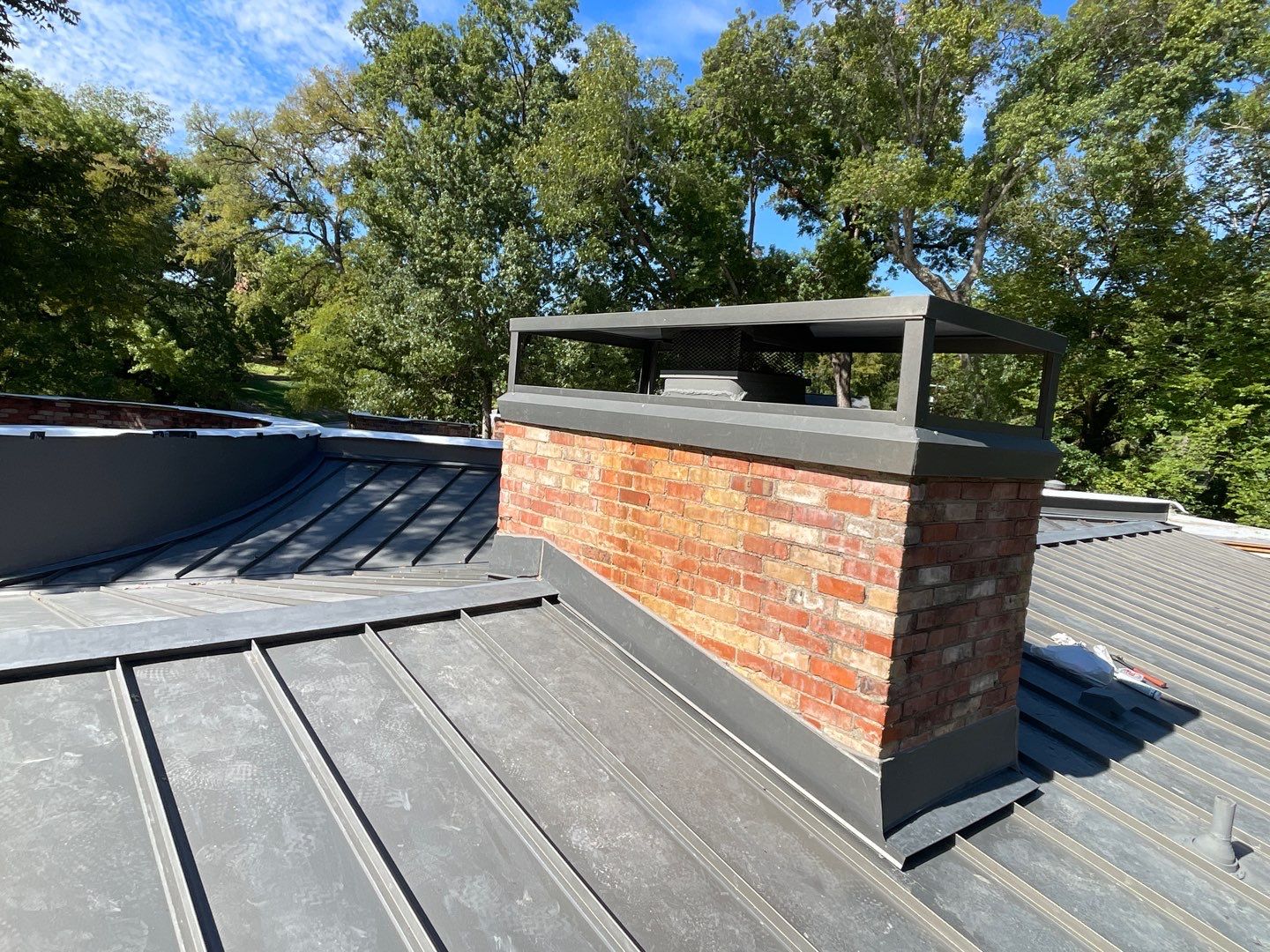 Second chimney with a new cap